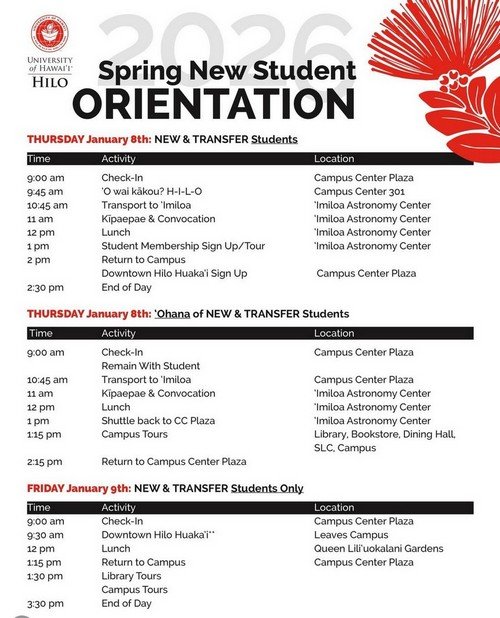Uh Hilo Spring 2026 Calendar