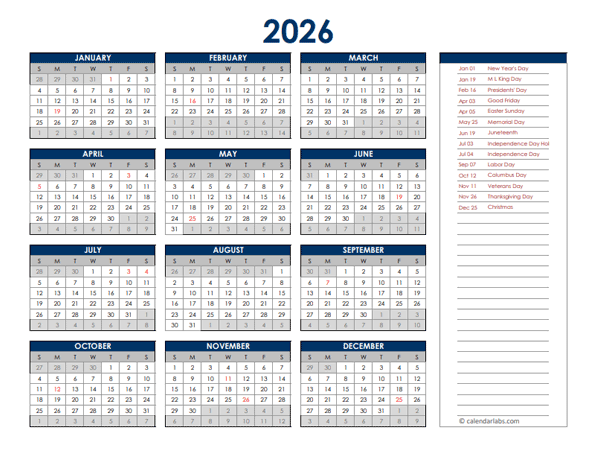 India Calendar 2026 With Holidays