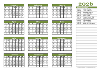 Islamic Calendar 2026 Today Date