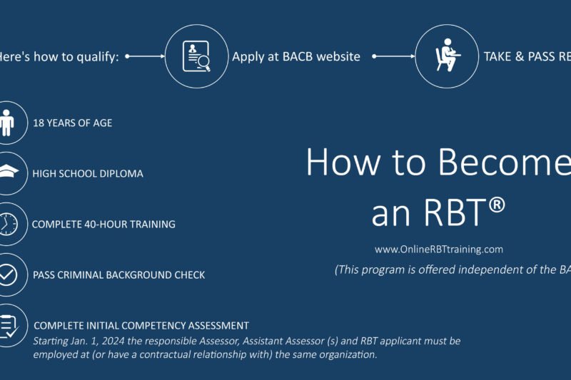 Steps To Get Rbt Certification For Aba Therapy
