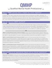 How To Get Qmhp Certification In Virginia Or Texas