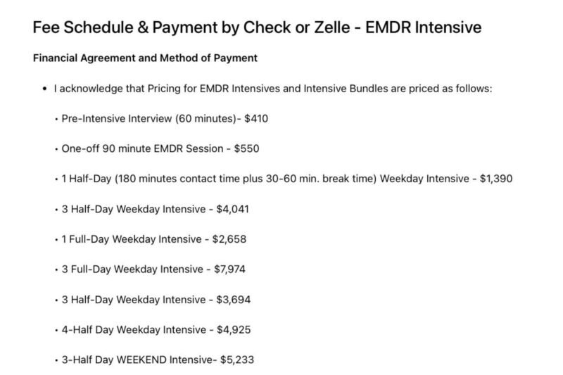 How Much Does It Cost To Become Emdr Certified Therapist