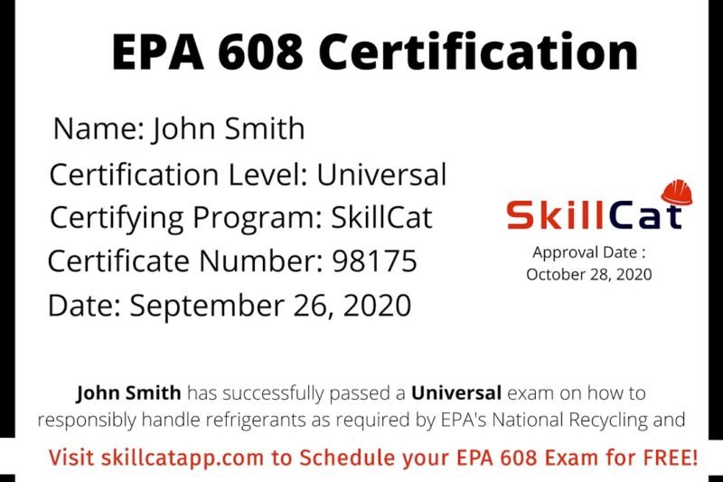 How To Get Epa 608 Hvac Certification Online