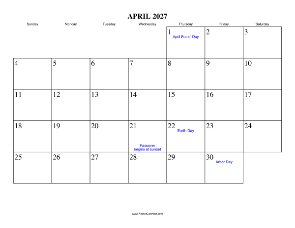 Plan Smart with the Apr 2027 Calendar: Your Ultimate Guide