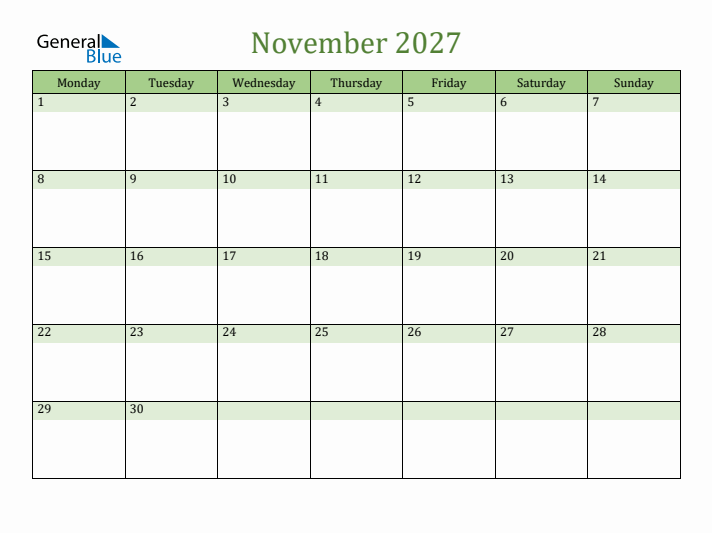 Master Your Planning with the November Calendar 2027: Key Dates & Tips