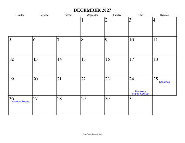 Master Your Month with the Ultimate December 2027 Calendar Guide