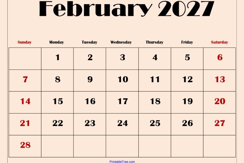 February 2027 Calendar Printable: Your Ultimate Planning Companion