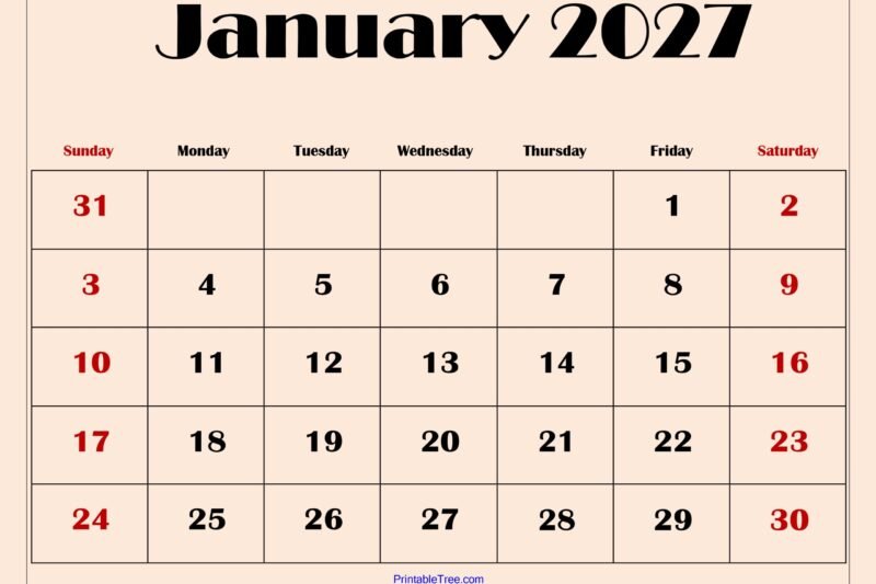 Janu 2027 Calendar: Your Ultimate Guide to Planning Ahead