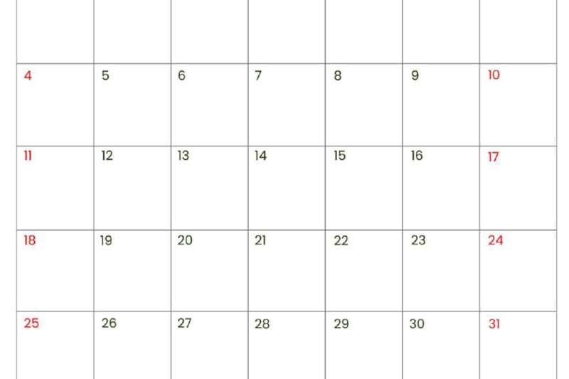Get Organized with July 2027 Printable Calendars: Your Ultimate Monthly Planner