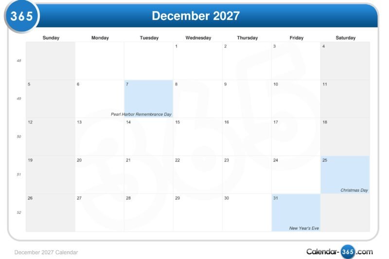 Master Your Schedule with the Decmeber 2027 Calendar: Essential Tools & Tips