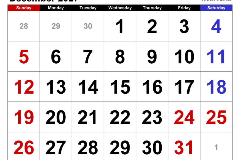 Decemeber 2027 Calendar: Your Ultimate Planning Guide for the Month