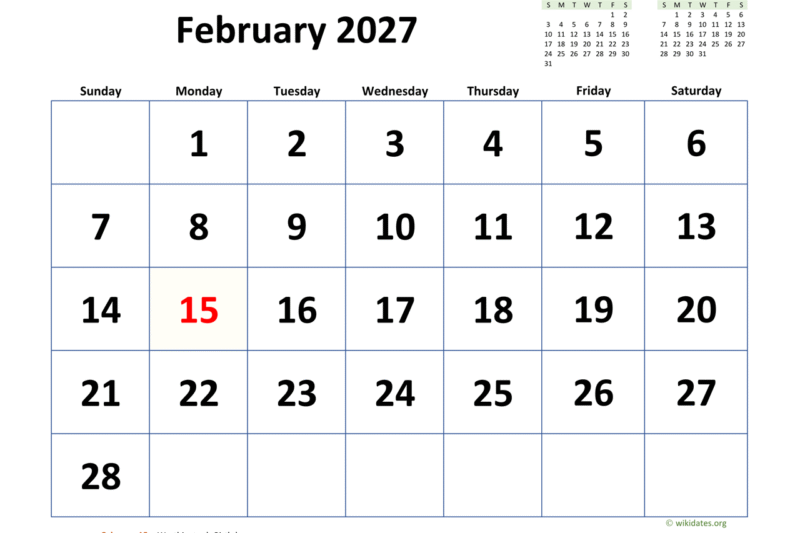 Unlock Your Productivity with the Calendar February 2027: Planning Made Simple