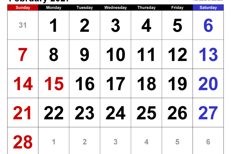 2027 February Calendars: Your Ultimate Guide to Smart Scheduling