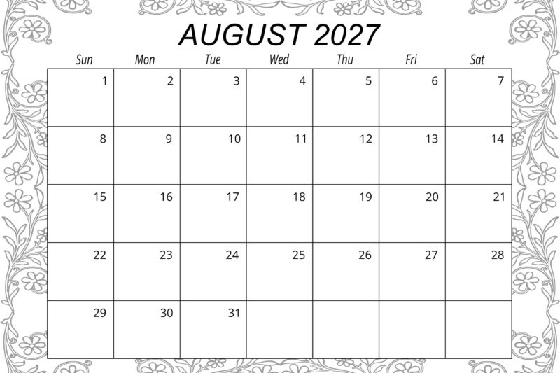 Master Your Month with Calendario August 2027: Essential Guide & Planning Tips