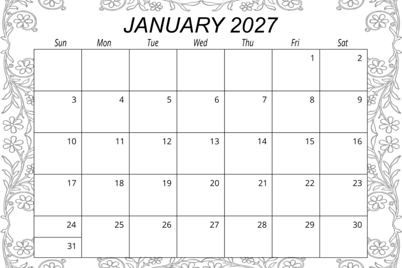 Master Your Schedule with the 2027 Calendar Jan: Essential Planning Tips