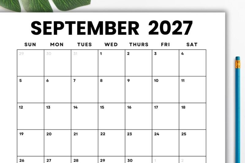 Master Your Schedule with the Sept 2027 Calendar: Ultimate Guide & Printable Tips