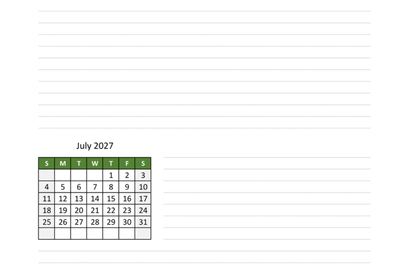 Master Your Plans with June And July 2027 Calendars: Essential Guide