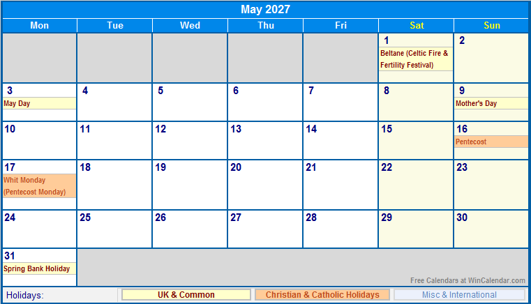 Master Your Schedule with the May 2027 Calendar Printable: Plan Like a Pro