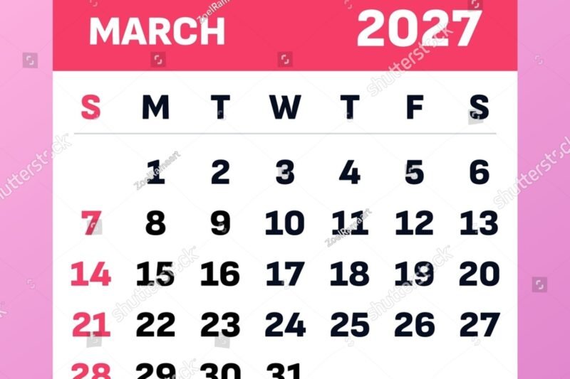 Master Your Schedule with the Ultimate Calendar 2027 March Guide