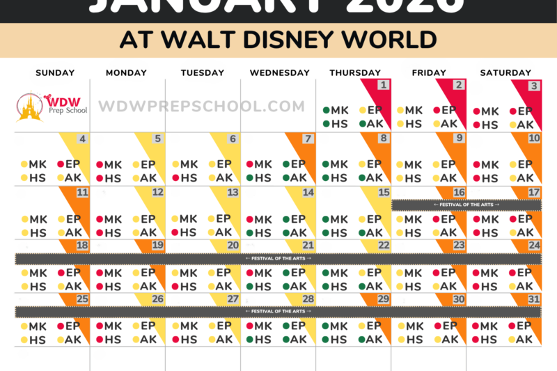 Disneyland Crowd Calendar 2027