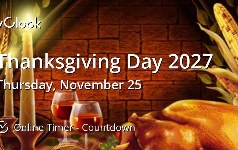 What Day Is Thanksgiving 2027