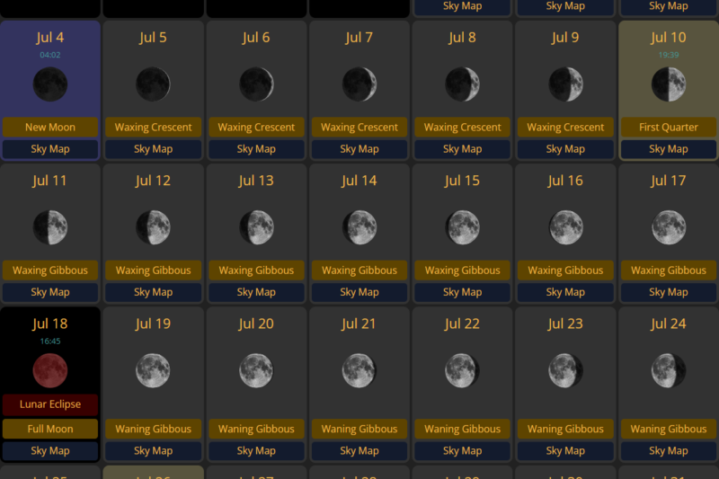 July Full Moon 2027