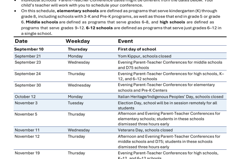 Nyc Schools Calendar 2027