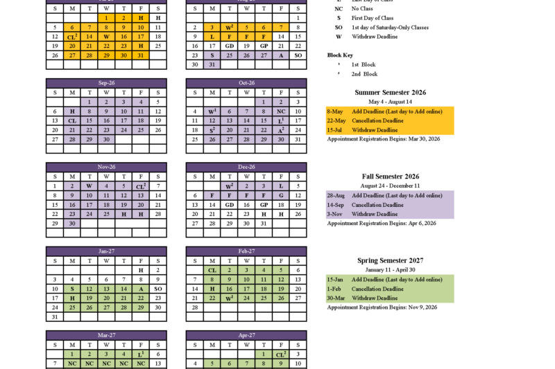 Wsu Academic Calendar 2027