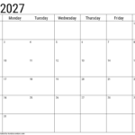 Free Printable May 2027 Calendar 9 2027 may calendar