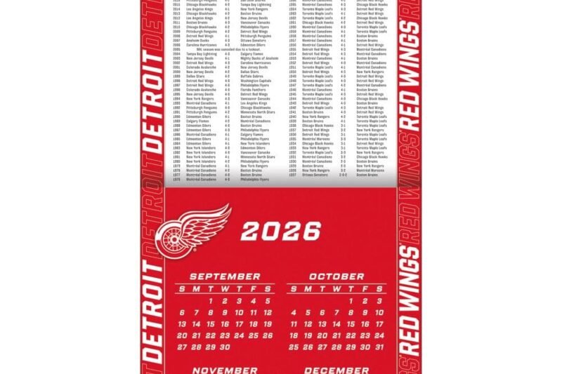 Red Wings Schedule 2027