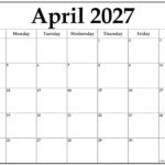 April Calendar 2027 Printable 9 April 2027 calendar b3 1