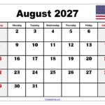 August 2027 Calendar With Holidays 9 August 2027 Calendar with Holidays