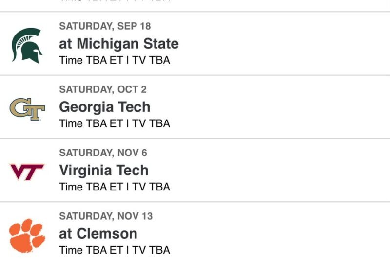 Notre Dame 2027 Schedule