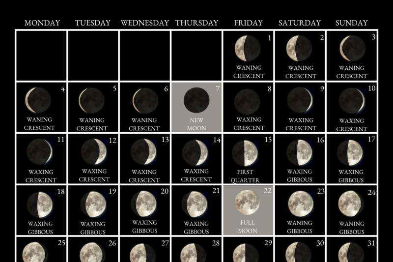 Full Moon 2027 Calendar