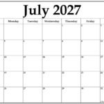 July 2027 Printable Calendars 8 July 2027 calendar b3 1