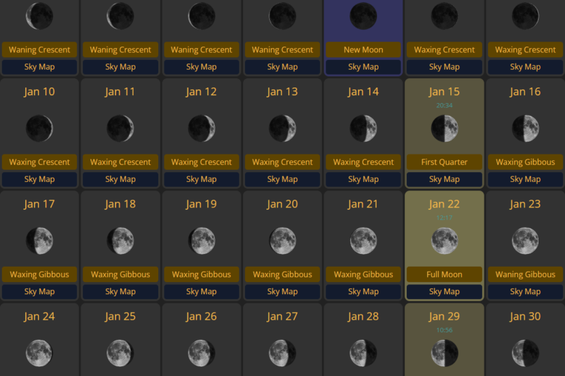 Full Moon 2027 Dates