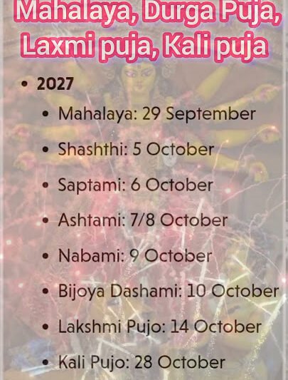 Durga Puja 2027 Dates