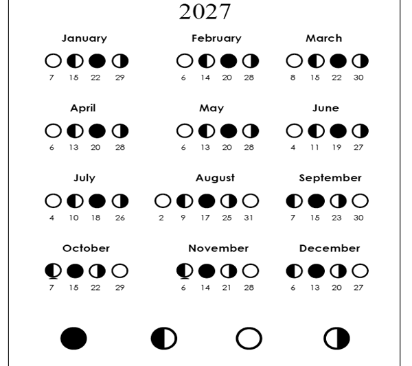 Lunar Calendar 2027 Pdf