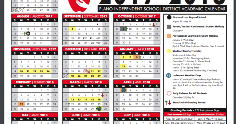 Plano Isd Calendar 26 27