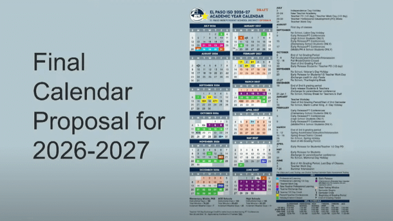 Utep Academic Calendar 2026