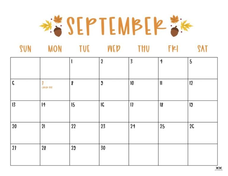 September 2026 Calendar Printable Pdf Free Download