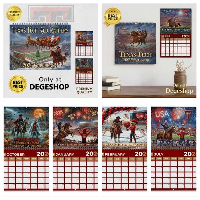 Texas Tech 2026 2027 Calendar