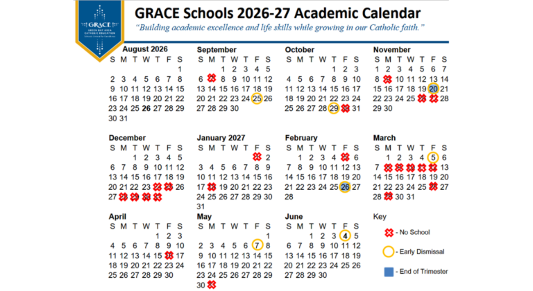 Notre Dame Academic Calendar 2026 27