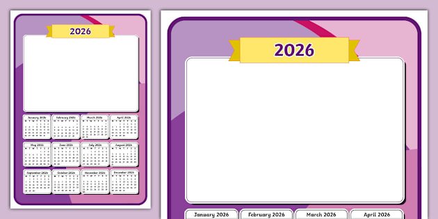 Make My Own Calendar 2026