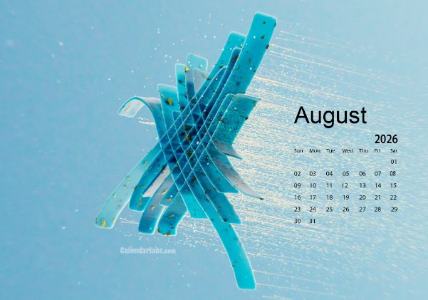August 2026 Wallpaper Calendar