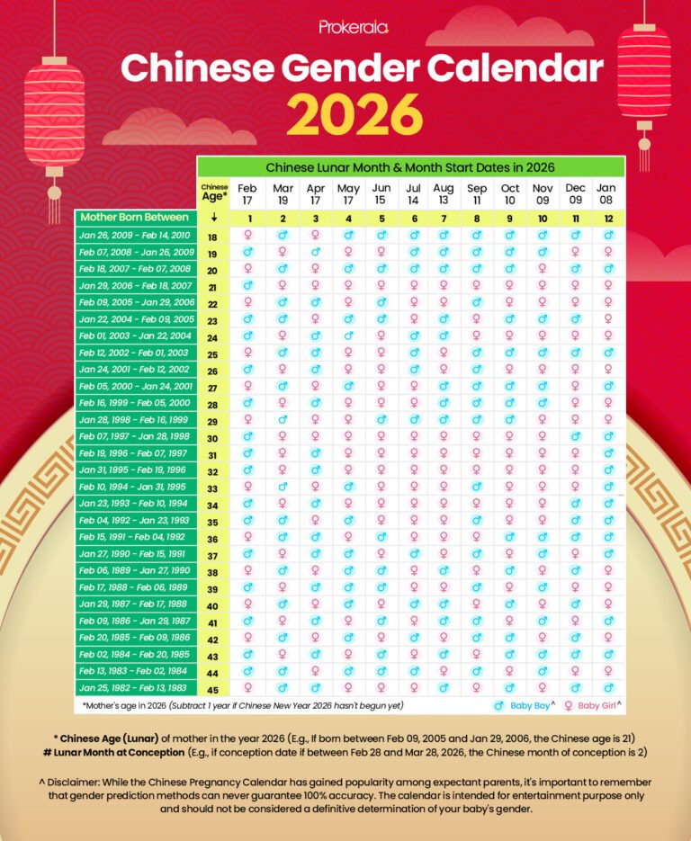 Gender Predictor Chinese Calendar 2026