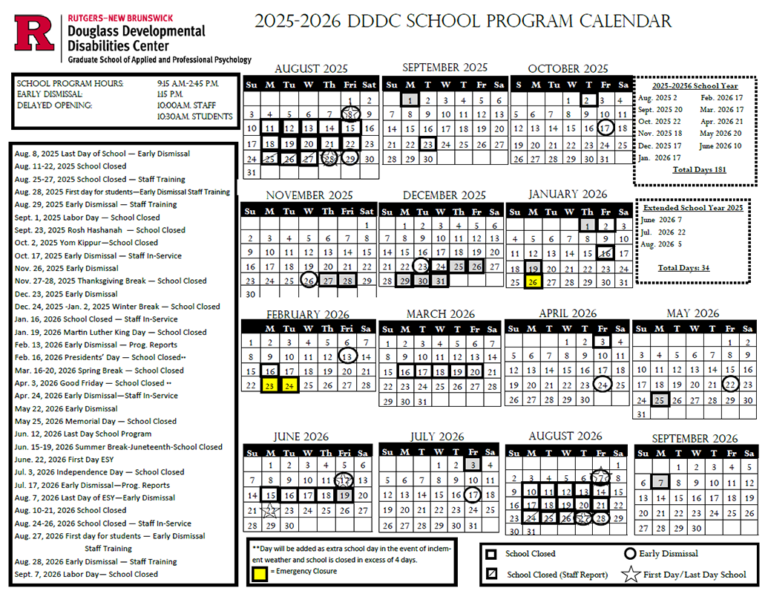 Rutgers Academic Calendar 2026 27