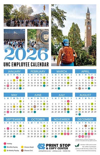 Unc Chapel Hill Fall 2026 Calendar