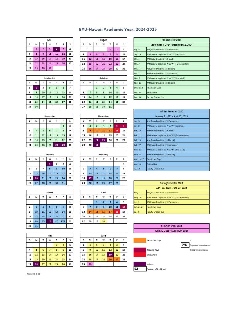 Byui Academic Calendar Spring 2026
