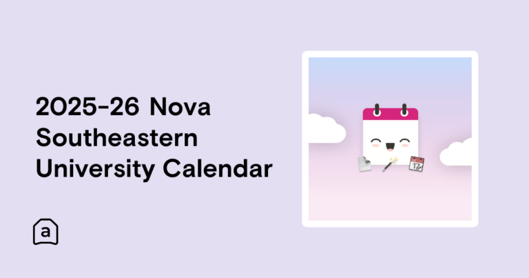 Nova Southeastern University Calendar 2026